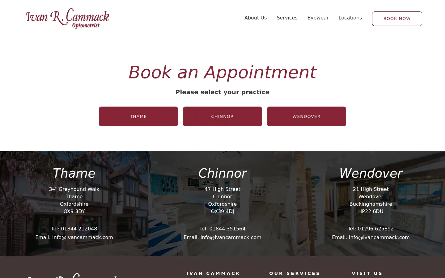 Screenshot of ivancammack.com