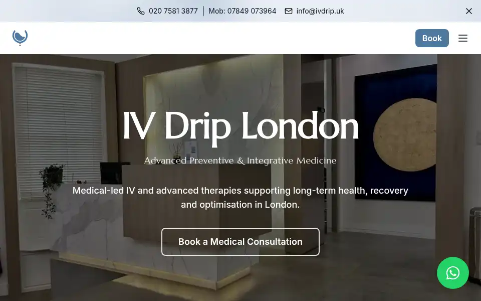 Screenshot of ivdrip.uk