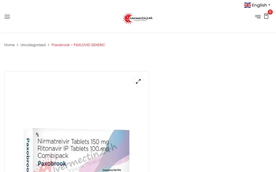Screenshot of ivermectin24h.us