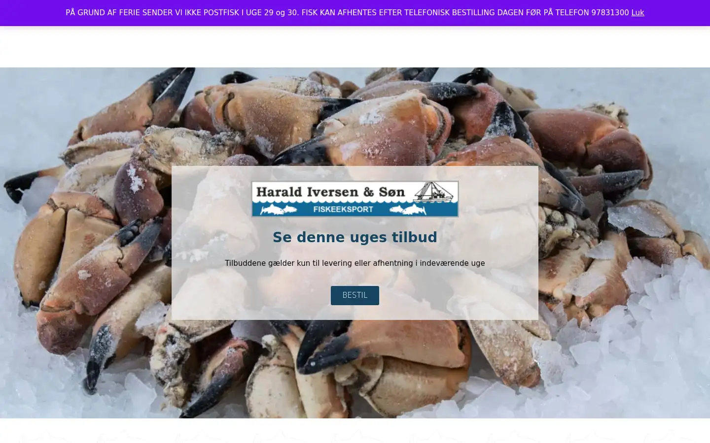 Screenshot of iversenfish.dk