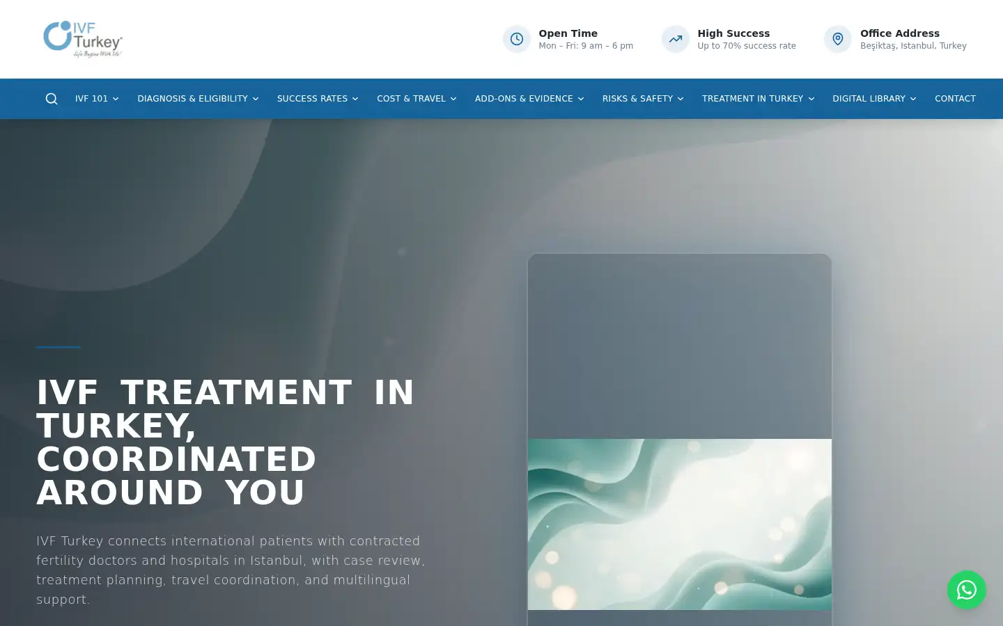 Screenshot of ivfturkey.com