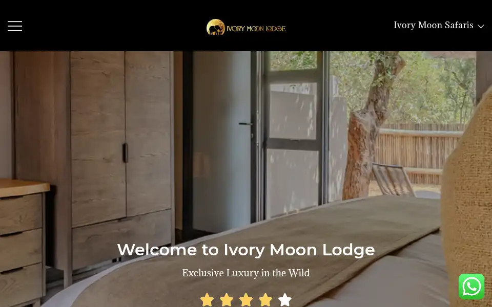 Screenshot of ivorymoonlodge.co.za