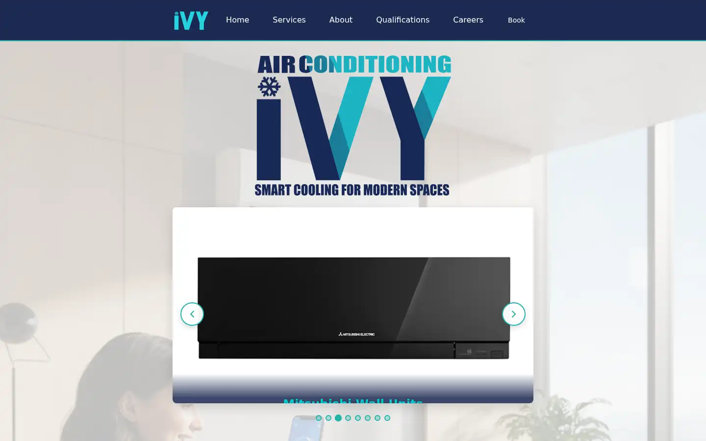 Screenshot of ivyair.co.uk