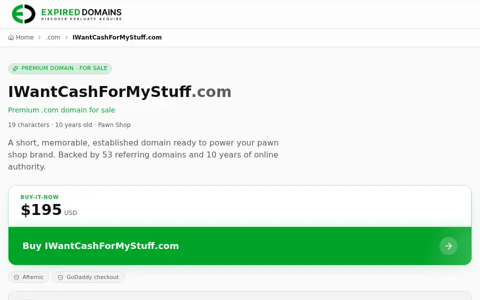 Screenshot of iwantcashformystuff.com