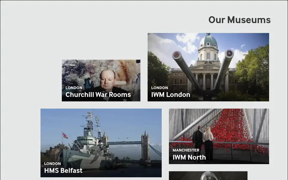 Screenshot of iwm.org.uk