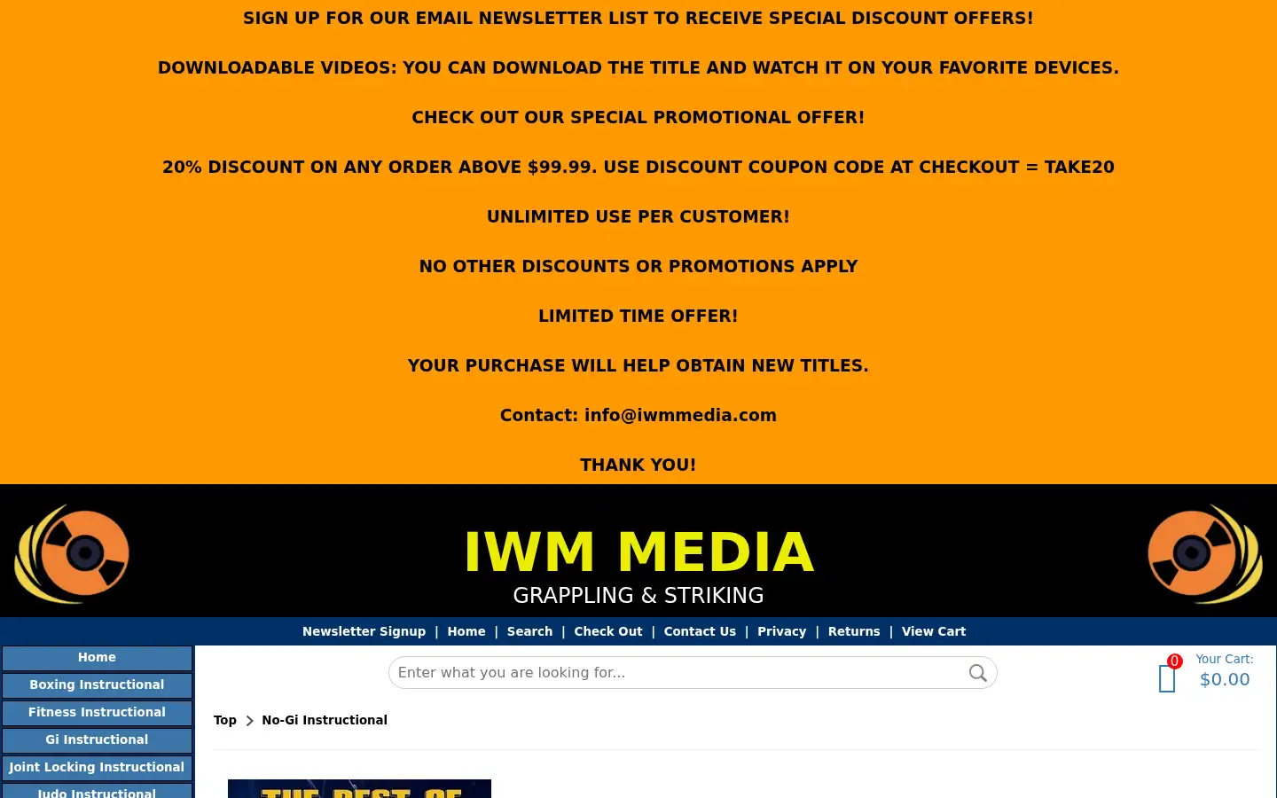 Screenshot of iwmmedia.com