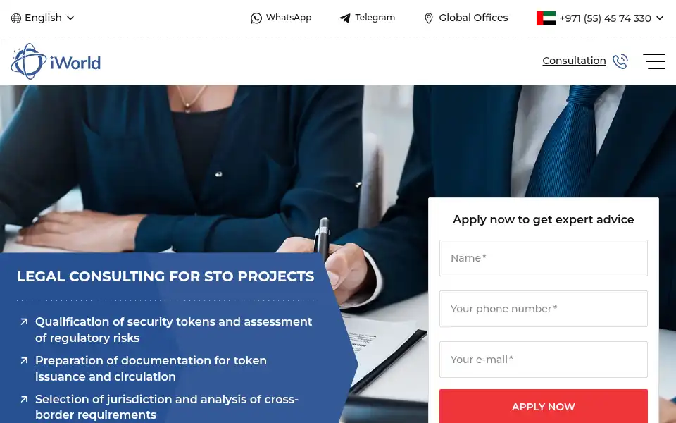 Screenshot of iworld.com