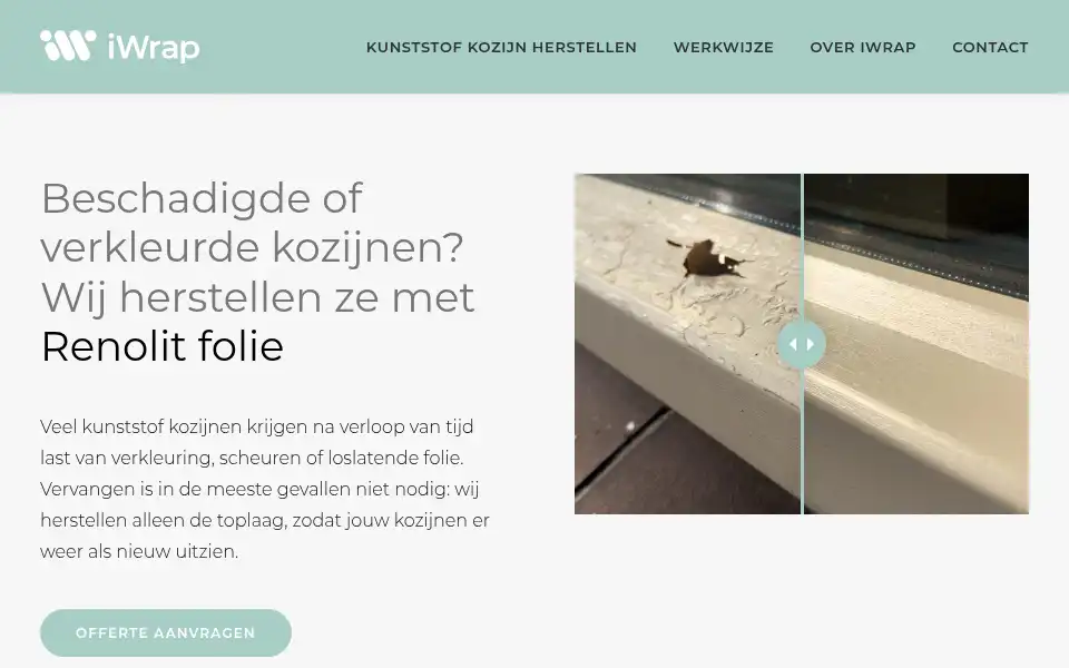 Screenshot of iwrap.nl