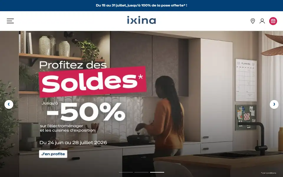Screenshot of ixina.fr