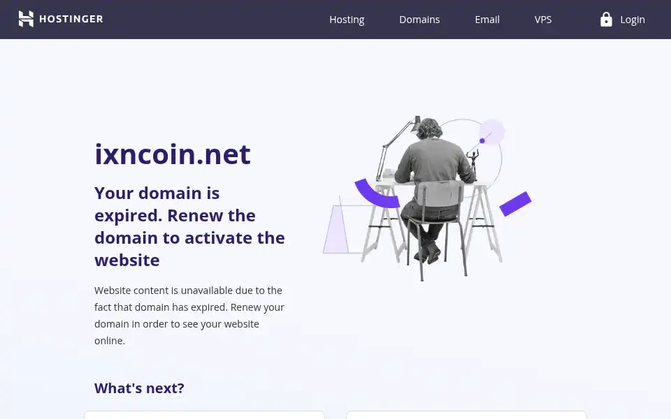 Screenshot of ixncoin.net