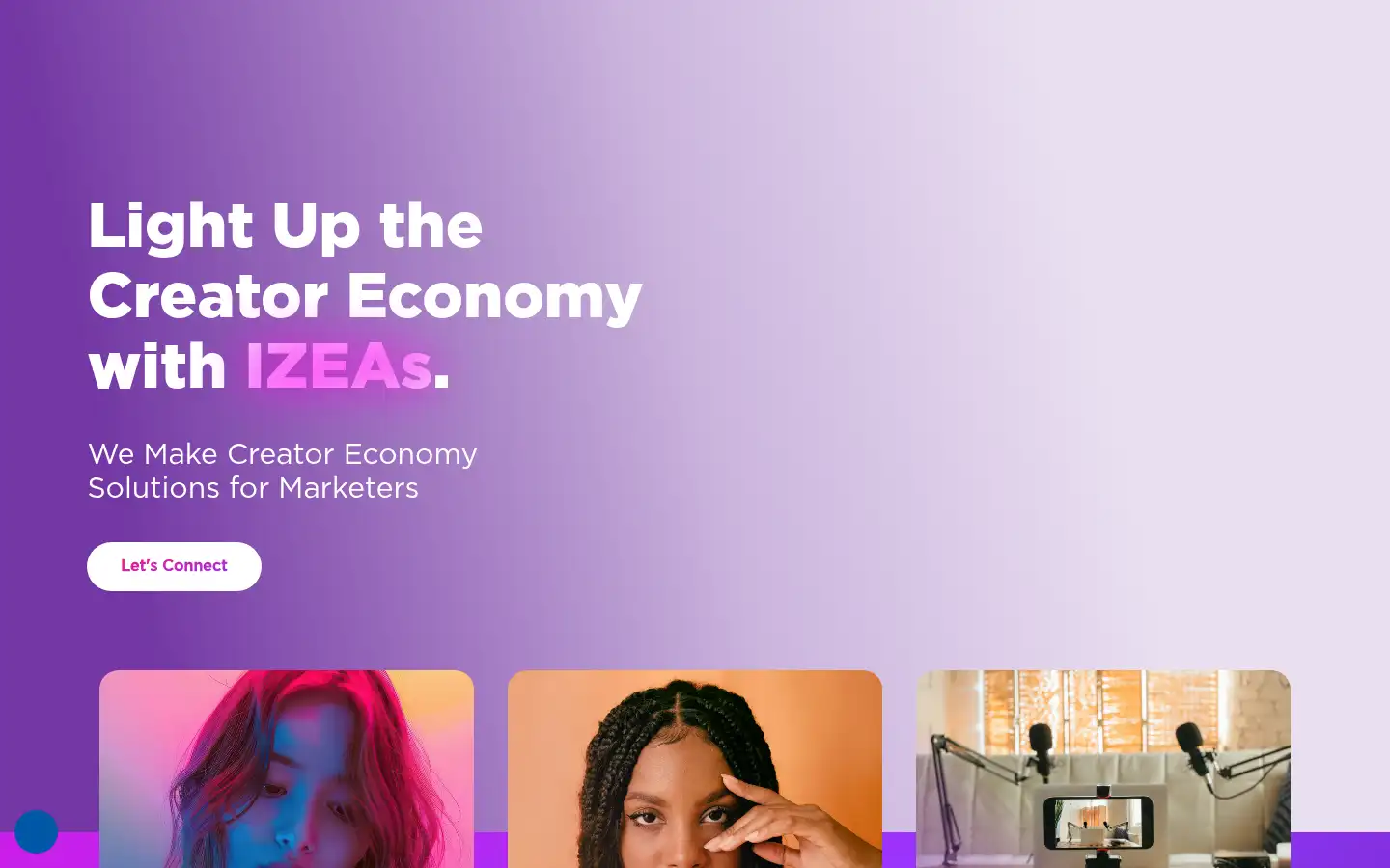 Screenshot of izea.com