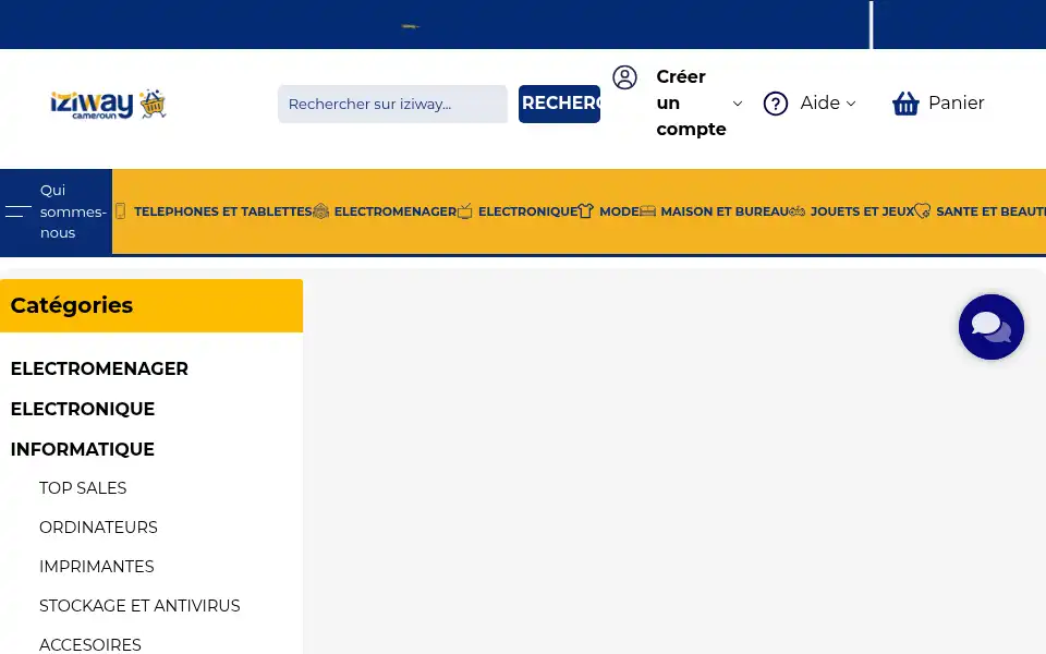 Screenshot of iziway.cm