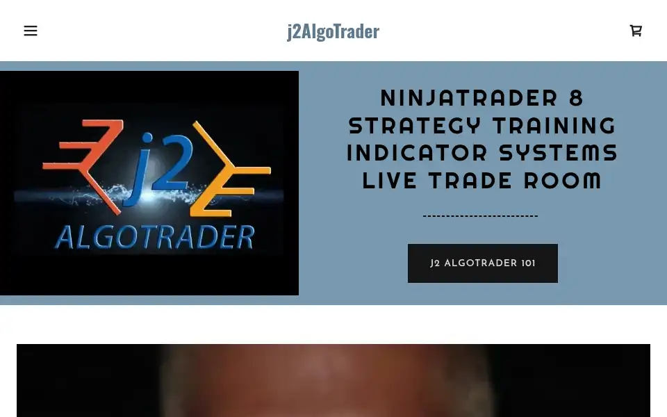 Screenshot of j2algotrader.com