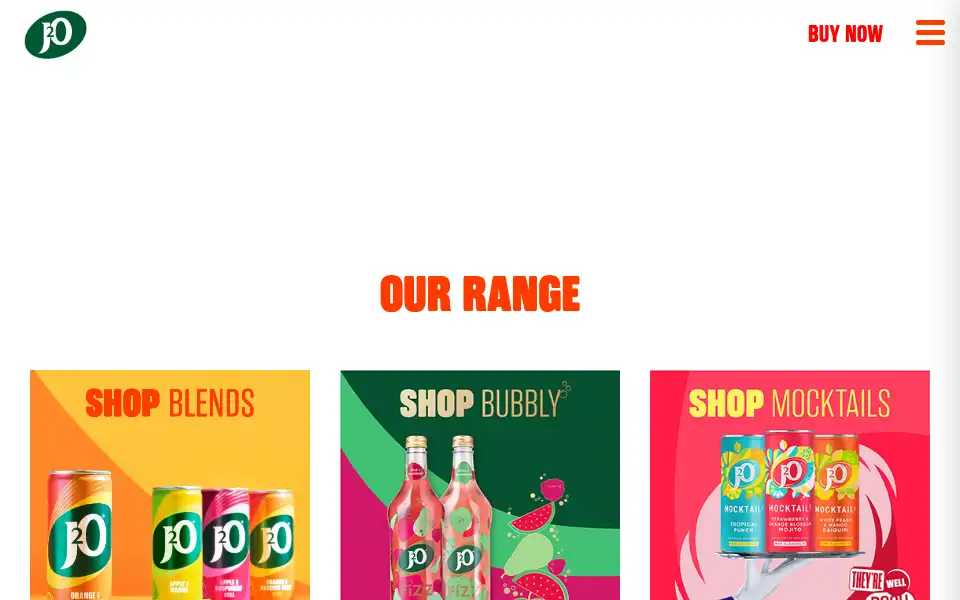 Screenshot of j2o.co.uk