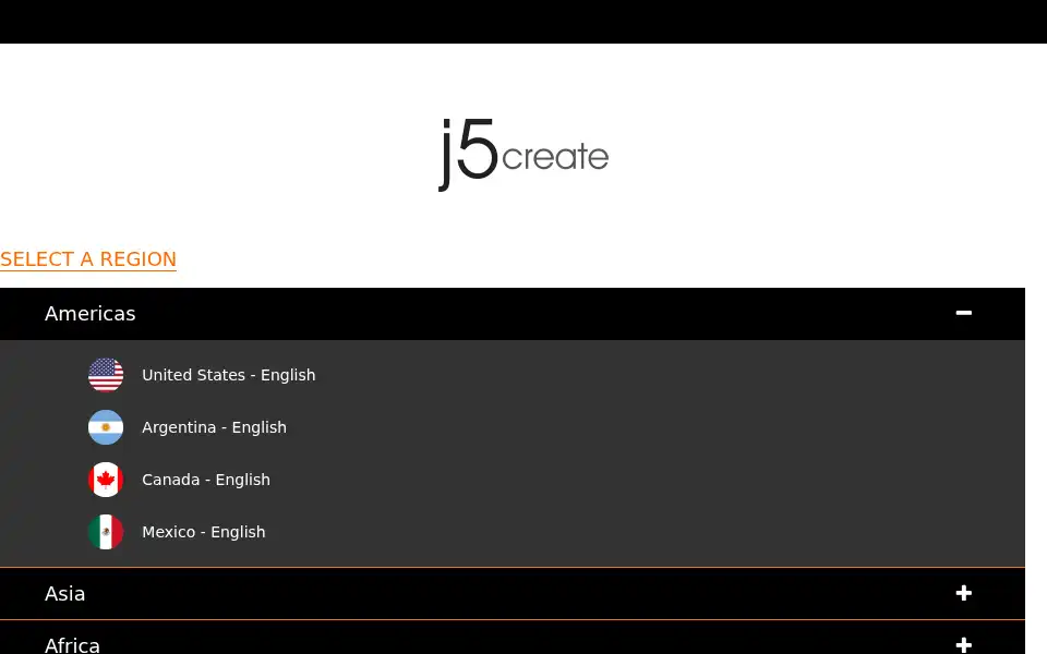 Screenshot of j5create.com