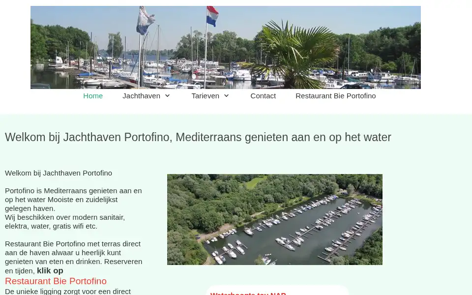 Screenshot of jachthaven-portofino.nl