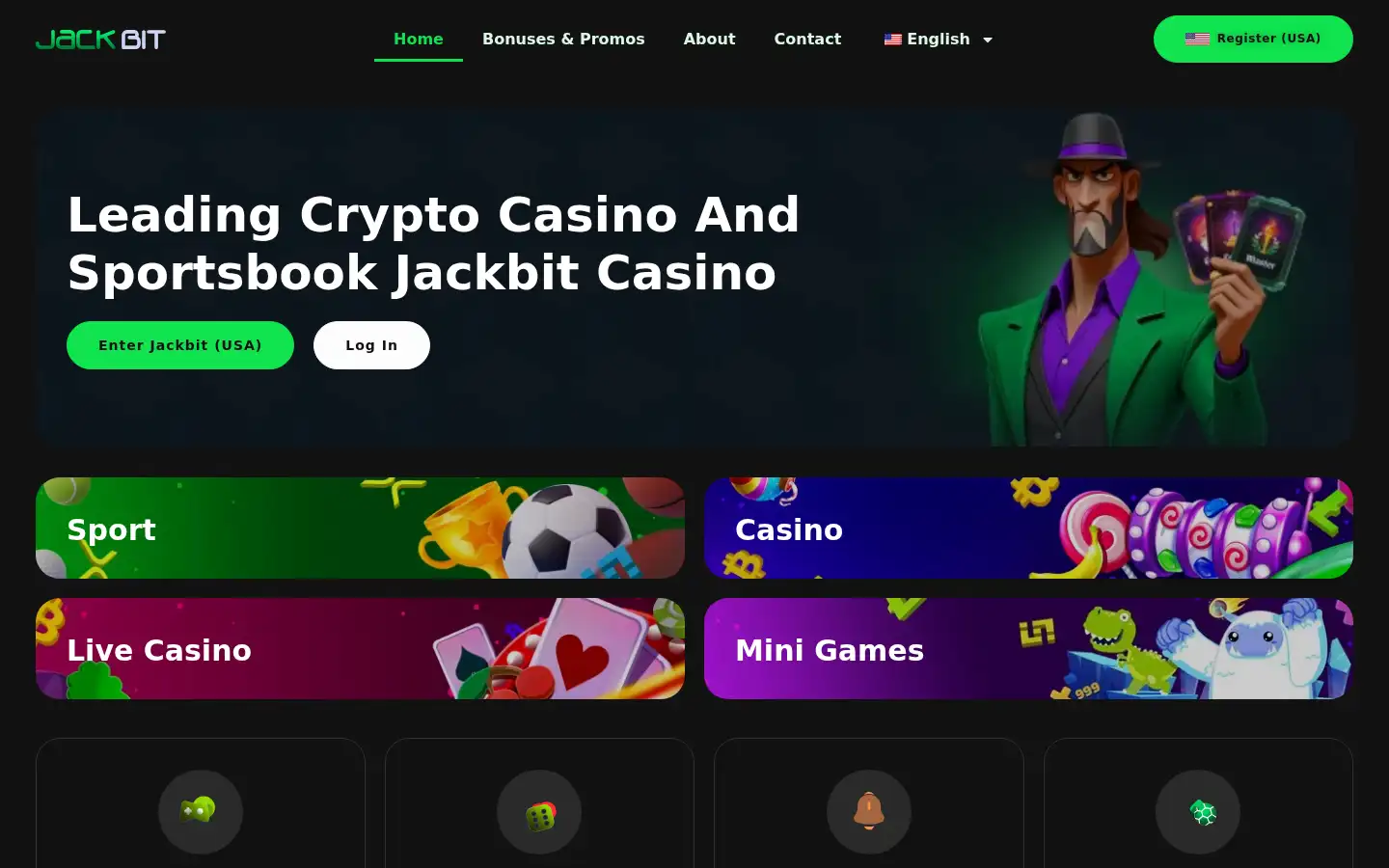 Screenshot of jackbitcasino.com