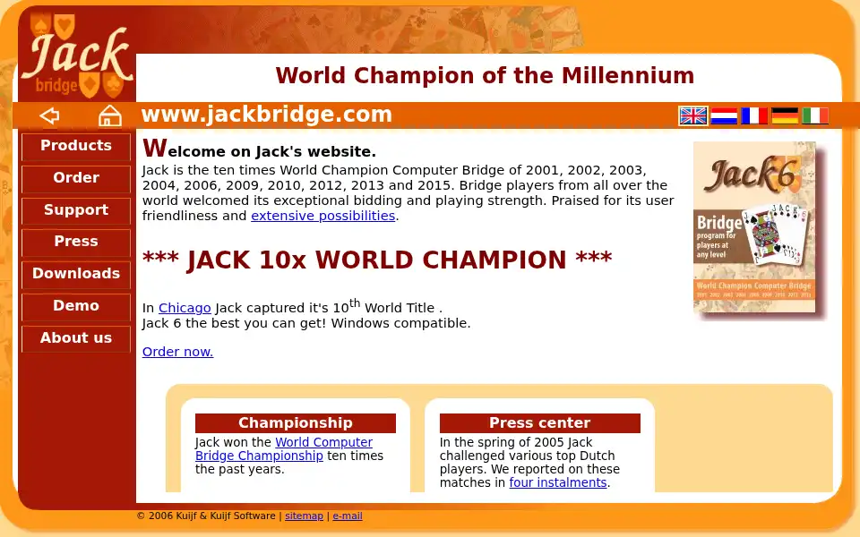 Screenshot of jackbridge.com