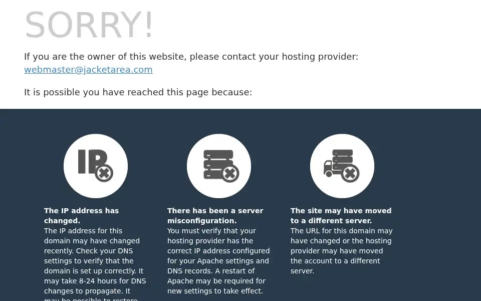 Screenshot of jacketarea.com