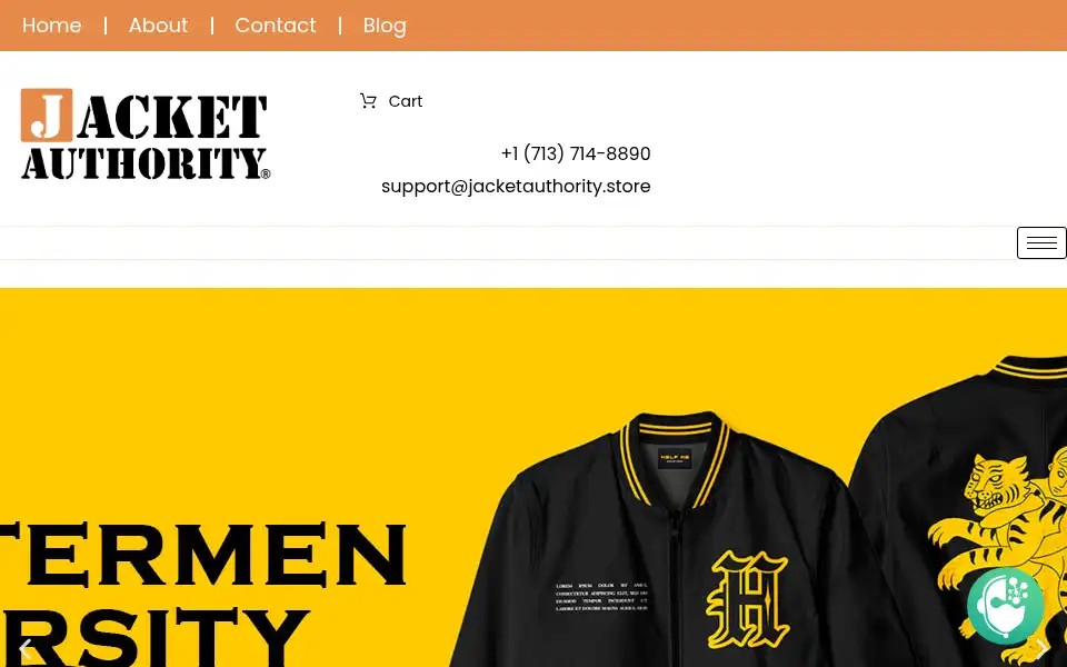 Screenshot of jacketauthority.store