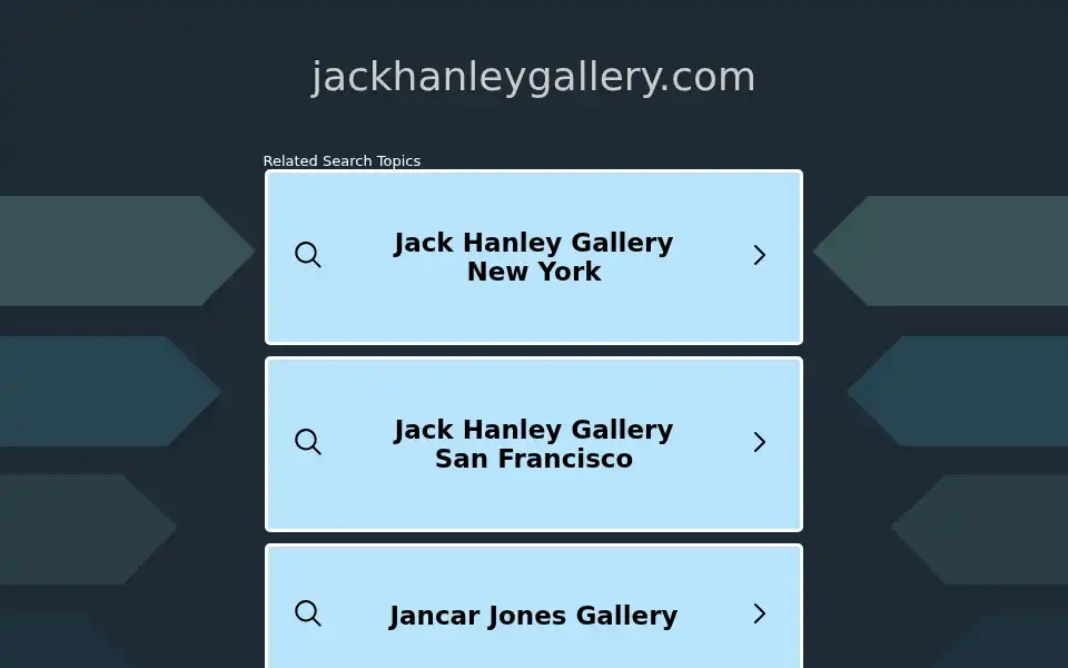 Screenshot of jackhanleygallery.com