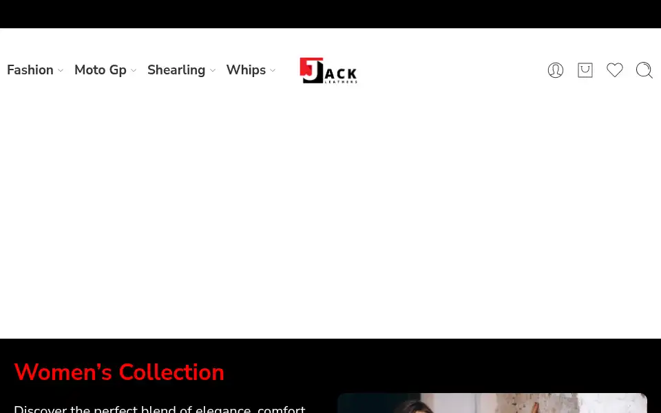 Screenshot of jackleathers.us