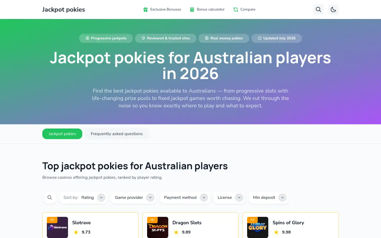 Screenshot of jackpot-picks.net