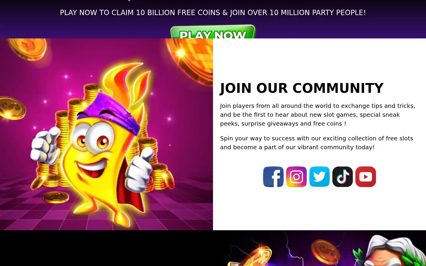 Screenshot of jackpotparty.com