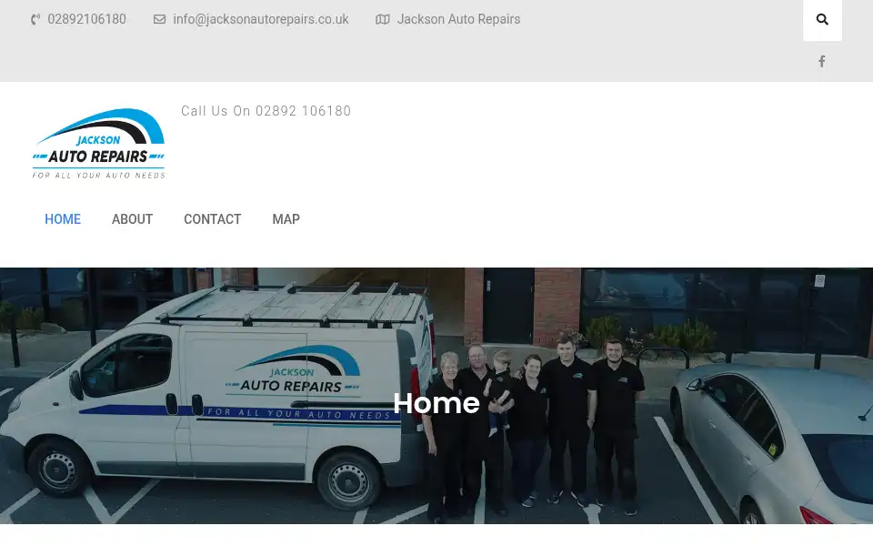 Screenshot of jacksonautorepairs.co.uk