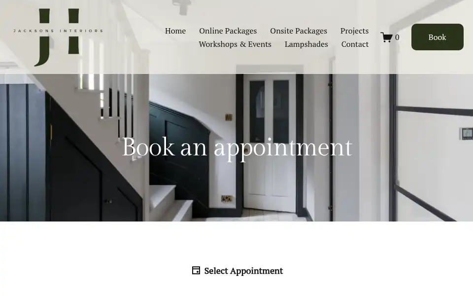 Screenshot of jacksonsinteriors.co.uk