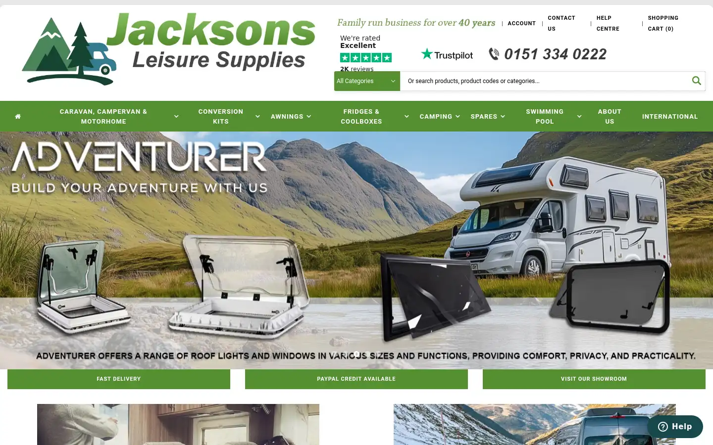 Screenshot of jacksonsleisure.com