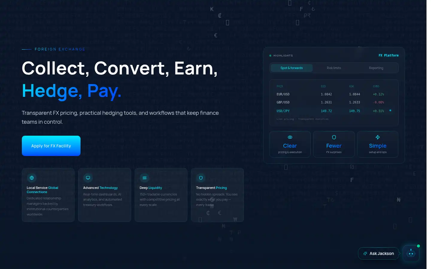 Screenshot of jacksonswiss.com
