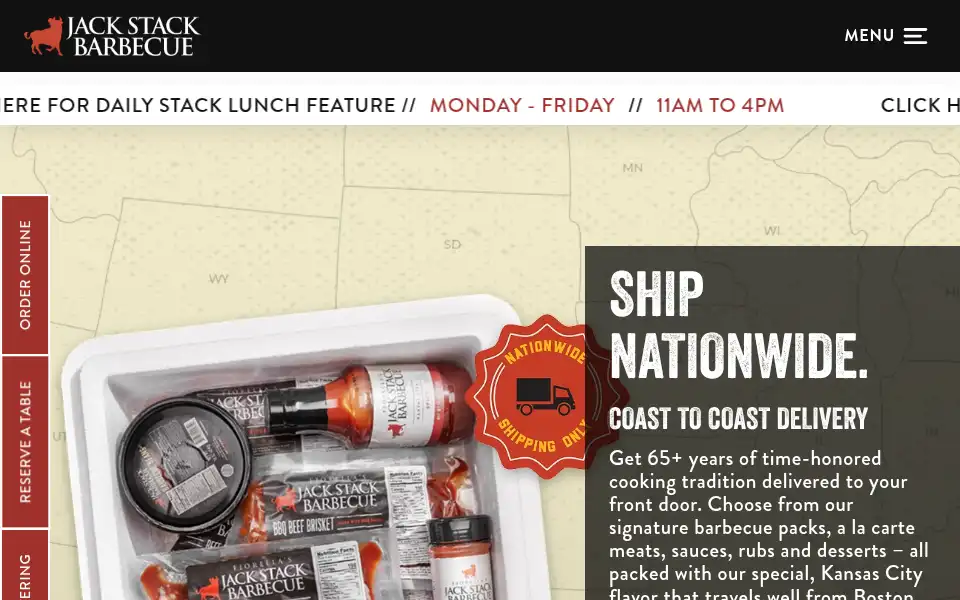 Screenshot of jackstackbbq.com
