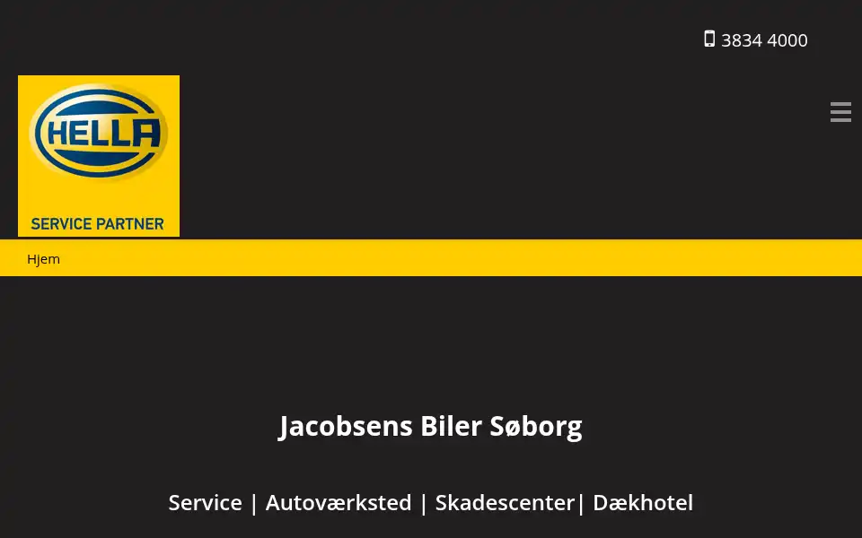 Screenshot of jacobsensbiler.dk