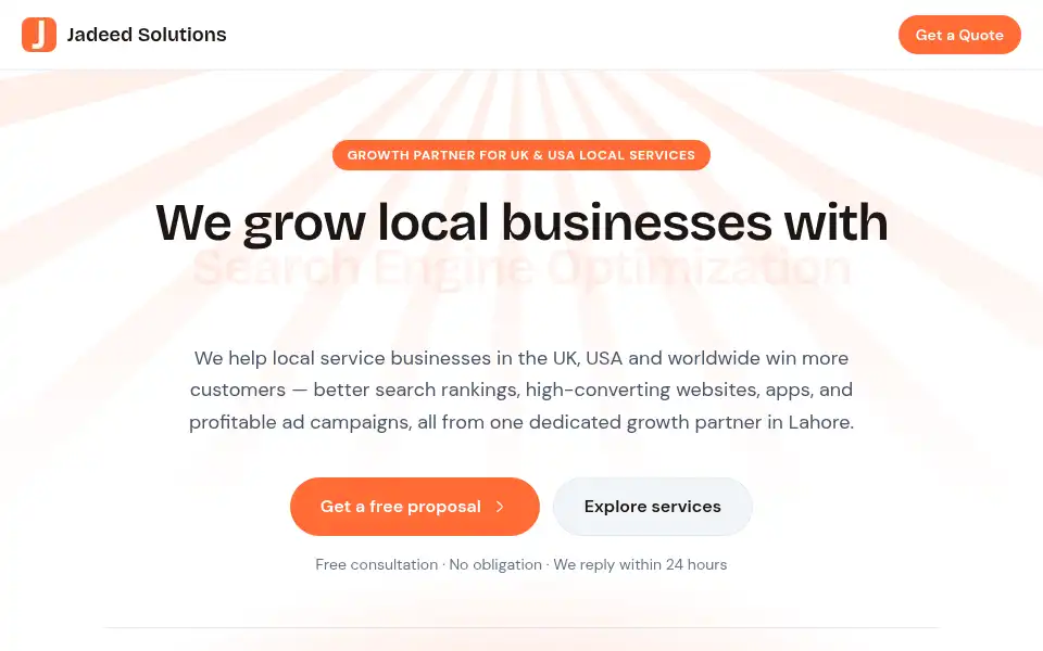 Screenshot of jadeedsolutions.com