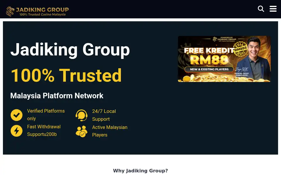 Screenshot of jadikinggroup.com