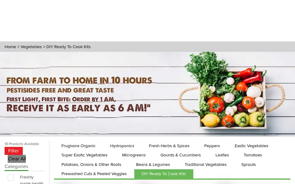 Screenshot of jagsfresh.com