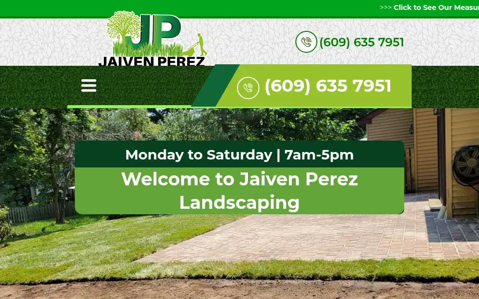 Screenshot of jaivenperezlandscaping.us