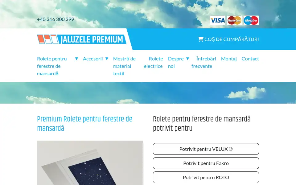 Screenshot of jaluzelepremium.ro