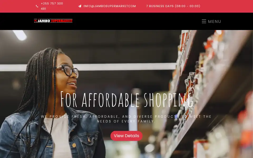 Screenshot of jambosupermarket.com