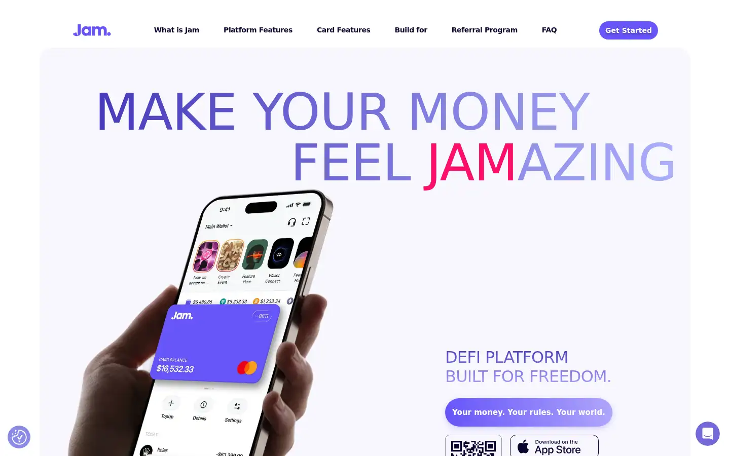 Screenshot of jamcard.io
