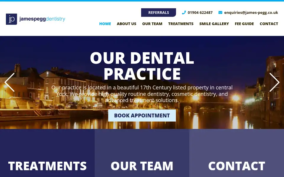Screenshot of james-pegg.co.uk