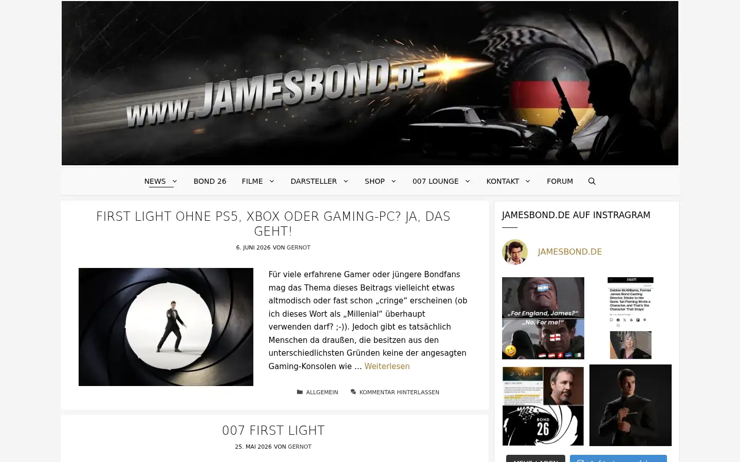 Screenshot of jamesbond.de