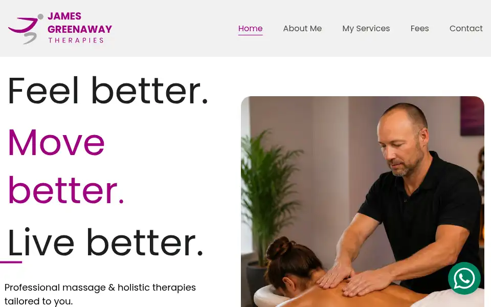 Screenshot of jamesgreenaway.com