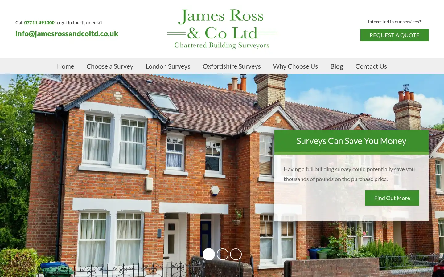 Screenshot of jamesrossandcoltd.co.uk