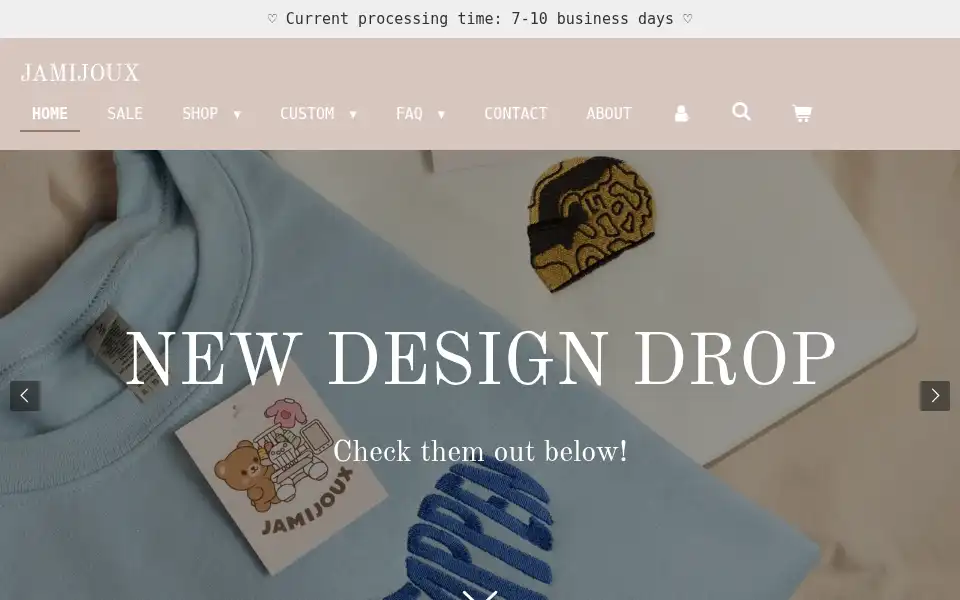 Screenshot of jamijoux.nl