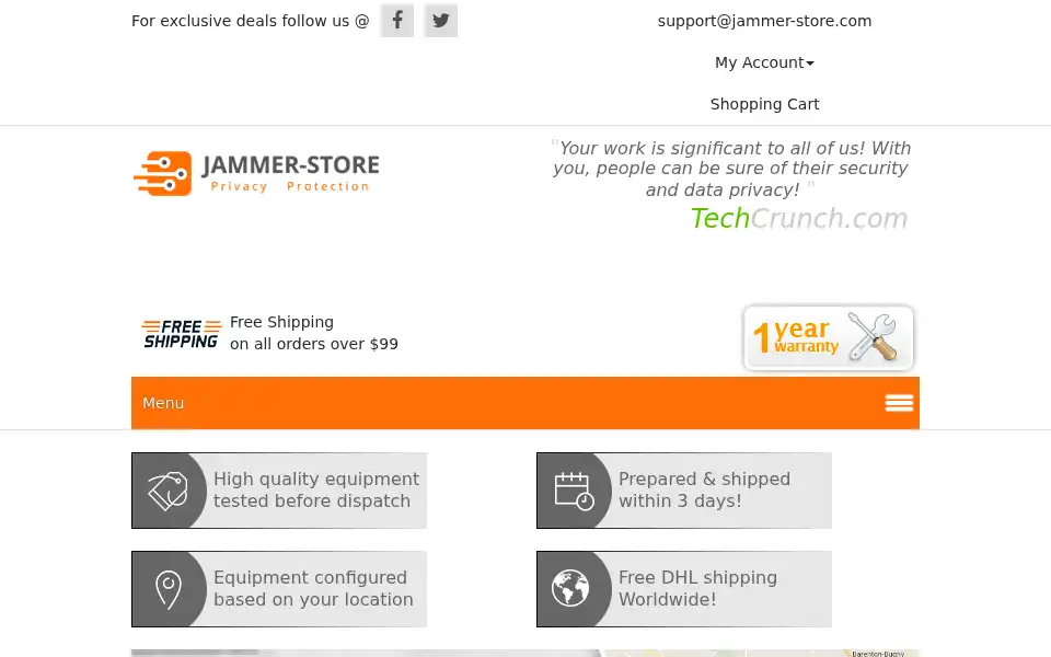 Screenshot of jammer-store.com