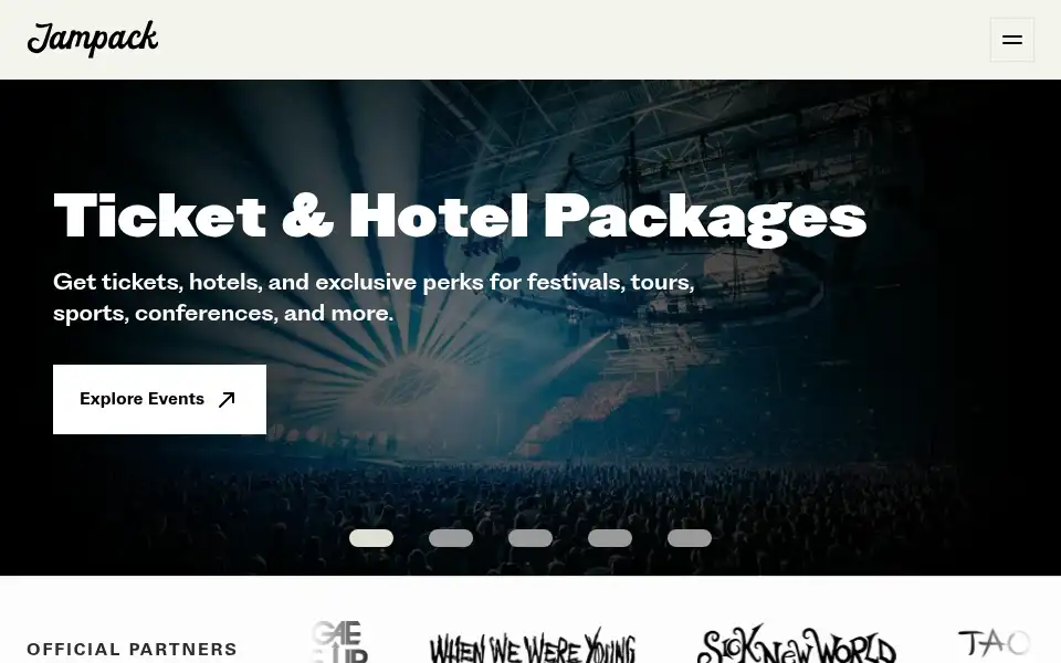 Screenshot of jampack.com