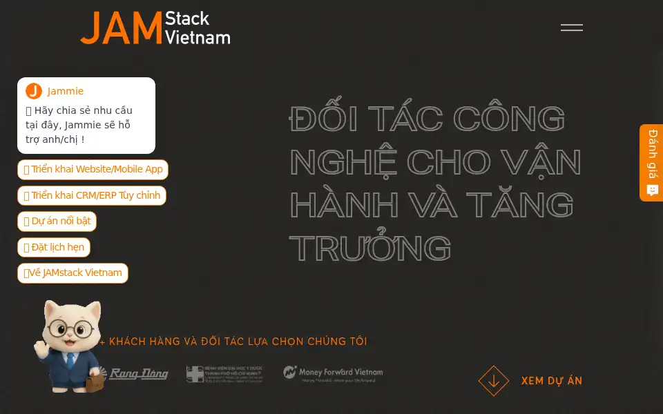 Screenshot of jamstackvietnam.com