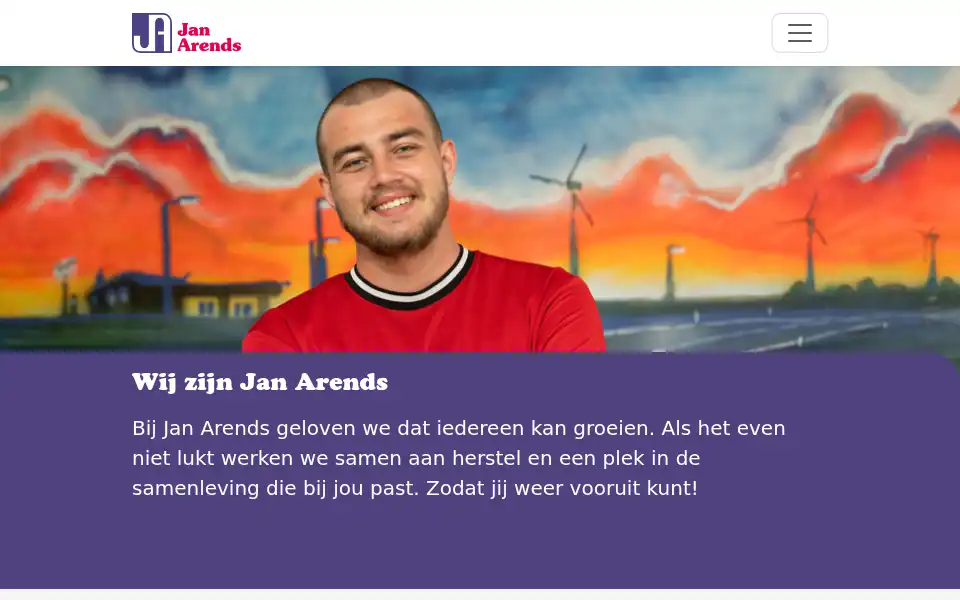 Screenshot of janarends.nl